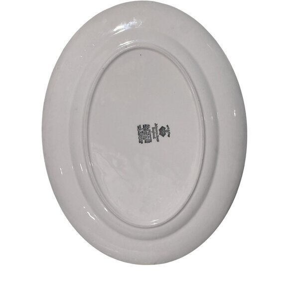 Johnson Bros Willow Pattern Blue White Ironstone Dinner Platter 12" England Gift - Picture 5 of 5
